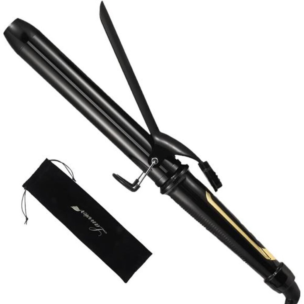 Extra Long Barrel Curling Iron 1.25 Inch for Thick Hair